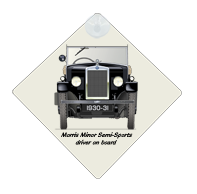 Morris Minor Semi-Sports 1930 Car Window Hanging Sign